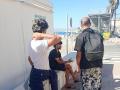Mehdi, Mohamed y Ahmed, tres jóvenes marroquies que aún permanecen en Ceuta desde que cruzaran la frontera el pasado jueves