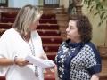 Imagen de la presidenta de la Diputación de Castellón, Marta Barrachina, con la diputada provincial de Bienestar Social, Marisa Torlà.