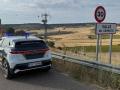 Vehículo de la Guardia Civil en Valle de Cerrato, Palencia