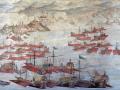 Galeras españolas frente a la ciudad de Ceuta