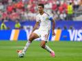 Rodri controla un balón en un partido del Mundial