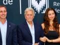 Michael Douglas este lunes recibiendo el reconocimiento en Valldemossa