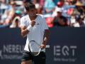 WASHINGTON, DC - AUGUST 03: Rafael Jodar of Spain celebrates after a point against Taylor Fritz of the United States in the men's singles championship match on the final day of the Mubadala DC Open 2026 at William H.G. FitzGerald Tennis Center on August 3, 2026 in Washington, DC.   Scott Taetsch/Getty Images/AFP (Photo by Scott Taetsch / GETTY IMAGES NORTH AMERICA / Getty Images via AFP)