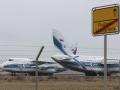 Imagen de archivo de aviones rusos en el aeropuerto de Leipzig