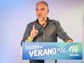 El vicesecretario de Política Autonómica, Municipal y Análisis Electoral del PP, Elías Bendodo, en un acto en Mijas