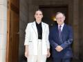 Marga Prohens y Juan Jesús Vivas este jueves en Palma