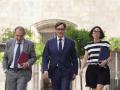 El presidente de la Generalitat de Cataluña, Salvador Illa, con los consejeros de Justicia e Interior