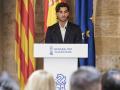 El campeón del mundo de fútbol, Ferran Torres, en el Palau de la Generalitat