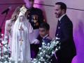 Imagen de la Virgen de Fátima en la jura de De la Espriella