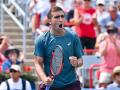 MONTREAL, CANADA - AUGUST 09: Daniel Merida of Spain celebrates match point against Tallon Griekspoor of Netherlands during their singles Round of 16 match on day eight of the ATP 1000 National Bank Open presented by Rogers at Stade IGA on August 9, 2026 in Montreal, Quebec, Canada.   Minas Panagiotakis/Getty Images/AFP (Photo by Minas Panagiotakis / GETTY IMAGES NORTH AMERICA / Getty Images via AFP)