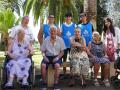 Usuarios del programa de 'Respiro Familiar' de este año, junto a trabajadores del hospital San Juan de Dios de Córdoba y voluntarios