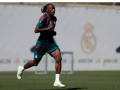 Yan Diomandé en su primer entrenamiento con el Real Madrid