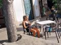 Yolanda Díaz, en Baiona