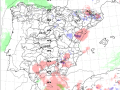 Mapa con la previsión de nubes a las 18 horas en la Comunidad Valenciana durante el eclipse del 12 de agosto.