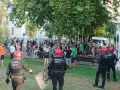Actuación de la Ertzainza en Bilbao ante la agresiones realizada por grupos nacionalistas vascos radicales