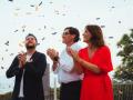El presidente de la Generalitat, Salvador Illa, en el acto inaugural de la cuenta atrás hacia el eclipse