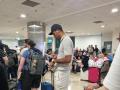 Rodri en el aeropuerto de Madrid
