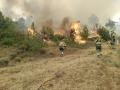 Incendio forestal en Las Peñas de Riglos