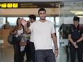 BARCELONA, 17/08/2026.- El centrocampista español Rodrigo Hernández 'Rodri' este lunes, a su llegada al aeropuerto de Barcelona, un día después de que el FC Barcelona alcanzara un principio de acuerdo con el Manchester City para el traspaso del jugador. EFE/Alejandro García