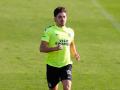 Julián Álvarez, en un entrenamiento con el Atlético de Madrid esta pretemporada