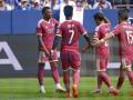 Los jugadores del Real Madrid celebran un gol en un amistoso de pretemporada