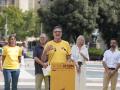 El presidente de la ANC, Josep Vila, en la presentación de la concentración por la Diada