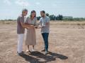 Imagen de Sergio Toledo en los terrenos donde se construirá Censal Parc en Castellón
