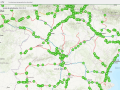 Mapa de restricciones de velocidad en las vías españolas