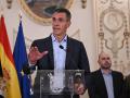 El presidente del Gobierno, Pedro Sánchez, durante su visita a Ceuta
