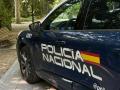 Un coche de la Policía Nacional en el Campo Grande, en Valladolid