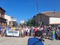 Manifestación de los vecinos en la localidad salmantina de Rollán para reclamar el cuartel de la Guardia Civil
