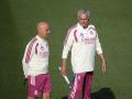 José Mourinho junto a Antonio Pintus en un entrenamiento del Real Madrid