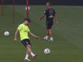 Julián Alvarez, en un entrenamiento reciente con el Atlético de Madrid