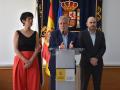 Ángel Víctor Torres junto a la ministra Elma Saiz y el delegado del Gobierno en Ceuta Miguel Ángel Pérez Triano