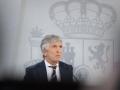 El ministro del Interior, Fernando Grande-Marlaska, durante la rueda de prensa tras el Consejo de Ministros, a 25 de agosto de 2026
