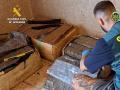 Agente de la Guardia Civil, en el operativo hispanoluso contra el narcotráfico en el Guadiana
