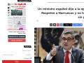 Noticia del medio marroquí Assabah sobre la defensa realizada por el ministro Félix Bolaños de Rabat