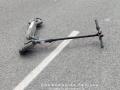 Un patinete eléctrico tras un atropello, en una imagen de archivo