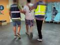 Imagen del traslado del detenido