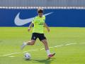 Julián Álvarez, durante un entrenamiento con el Atlético de Madrid