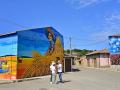 La Asociación Cultural 'In Polvorosa Pede Pones' (Pon pies en Polvorosa) realiza  un gran mural  en la localidad: una obra de 400 metros cuadrados que llena de color y vida las calles de la localidad, perteneciente al municipio de Buenavista de Valdavia(Palencia)