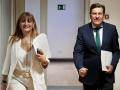 El consejero de Economía y Hacienda y portavoz de la Junta de Castilla y León, Carlos Fernández Carriedo, y la directora general de Presupuestos, Maribel Campos
