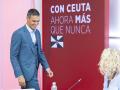 Pedro Sánchez, a su llegada a la Comisión Ejecutiva Federal del PSOE de este lunes