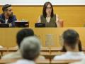 Imagen de Diana Morant tomada este lunes en las Cortes Valencianas