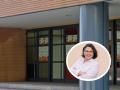 Montaje del centro y de Amparo Medina, portavoz de Compromís