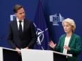 El secretario general de la OTAN, Mark Rutte, y la presidenta de la Comisión Europea, Ursula Von der Leyen