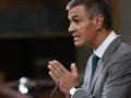 Pedro Sánchez, durante su intervención en el Pleno sobre Ceuta