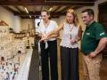 Begoña Carrasco durante su visita a la exposición Castellón en Brick