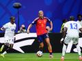 Marcos Llorente durante un partido con la selección española del pasado Mundial