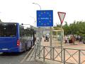 El cartel fronterizo de entrada en Ceuta por el paso del Tarajal indica que se entra en la Unión Europea